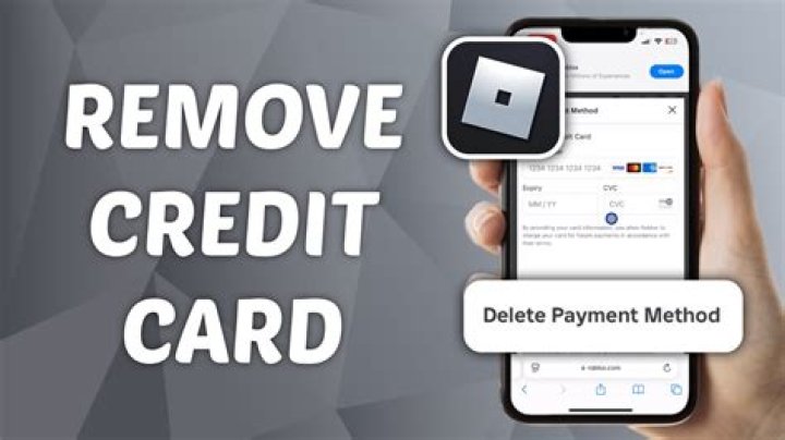 How to remove credit card from roblox on ipad