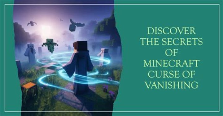 How to remove curse of vanishing in minecraft