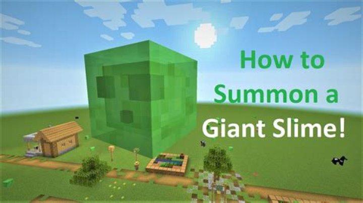 How to summon a giant slime in minecraft