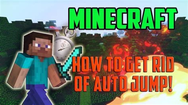 How to turn off auto jump in minecraft