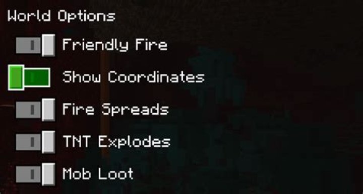 How to turn on cords in minecraft realm