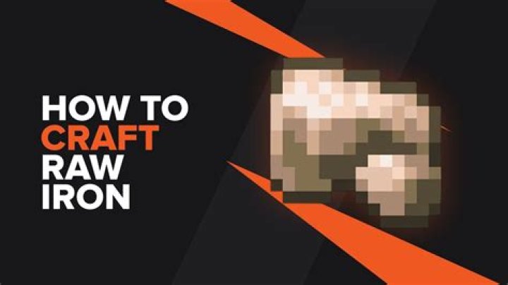How to turn raw iron into iron minecraft