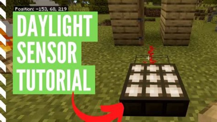 How to use a daylight sensor in minecraft