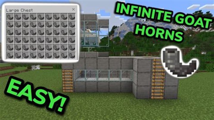 What does the goat horn do in minecraft
