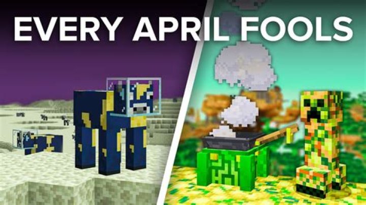 What is the 2021 april fools update minecraft