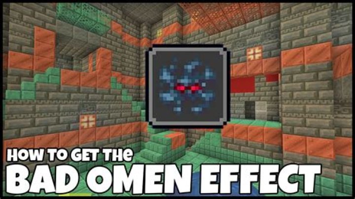 What is the bad omen effect in minecraft