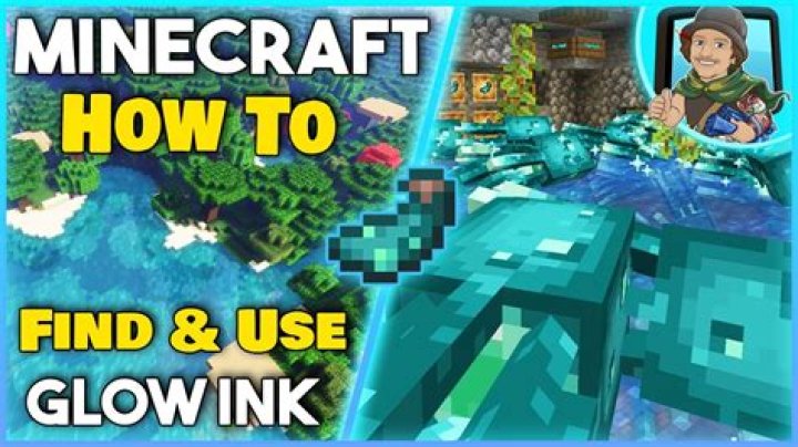 What to do with glow ink sac minecraft